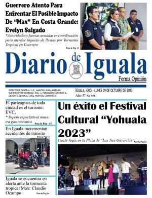 Lunes 09 De Octubre Del 2023 Diario De Iguala