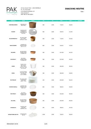 Mercuriale Snacking Neutre