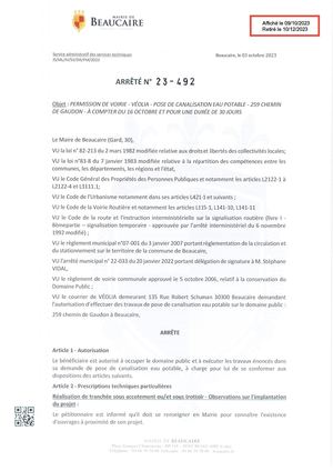 Fichier Parution Des Arrêtés Arr 23 492 Et 23 493