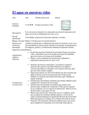 Ciencias Naturales 4 Año