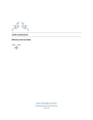 Catedra Actidad Unidad 3 Historias Motivacionales