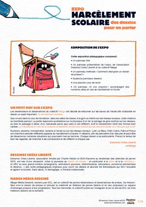 Livret pédagogique Expo Harcèlement Dcl