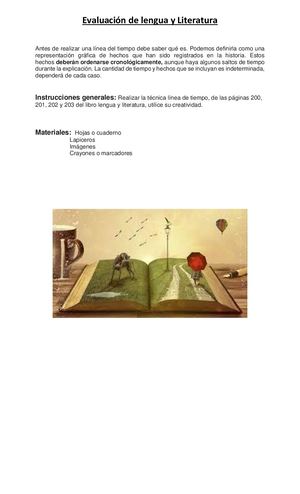 Evaluación De Lengua Y Literatura