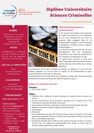 Plaquette Du Sciences Criminelles