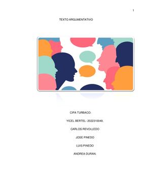 Texto Argumentativo - CIPA TURBACO