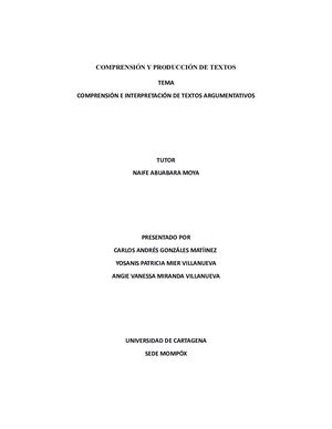 Texto Argumentativo