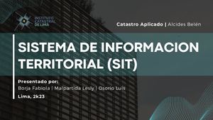 Sistema de Información Territorial | SIT - ICL