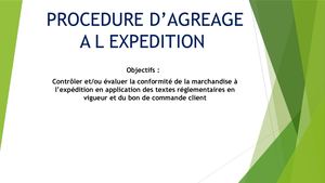 Procedure D’agreage A L'expedition (2)