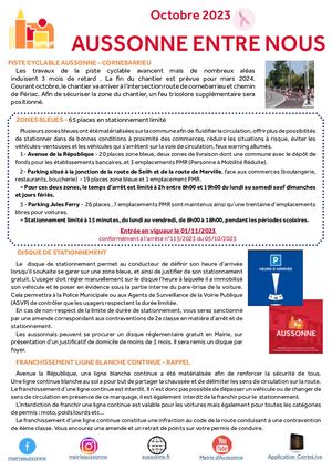 Aussonne Entre Nous - Octobre 2023