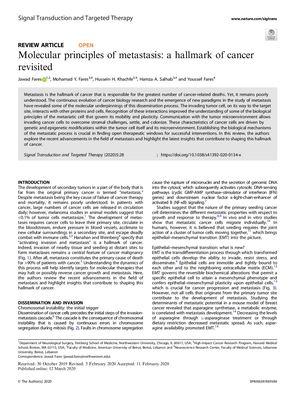 Calaméo - Fares Et Al 2020 Molecular Principles Of Metastasis