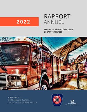 Rapport Annuel 2022 - Service de sécurité incendie