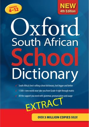 Oxford SA School Dictionary 4e sample pages