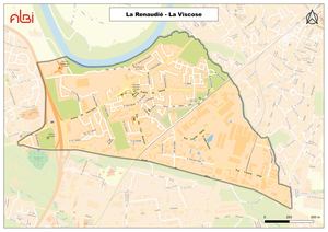 Plan du quartier La Renaudie La Viscose