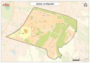 Plan du quartier Jarlard Le Peyroulie