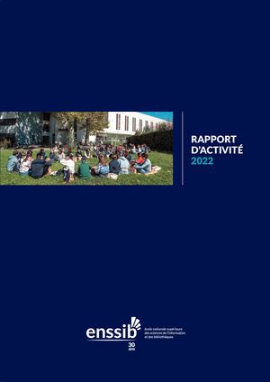 Rapport Activite Enssib 2022