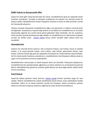 Emef Hukuk