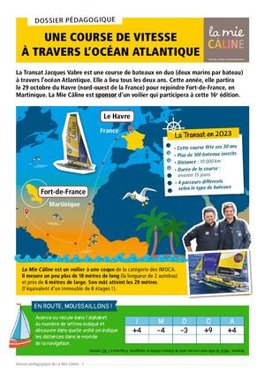 Dossier pédagogique Mie Câline - Transat Jacques Vabre