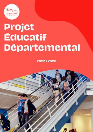 Projet éducatif Départemental 2023/2028