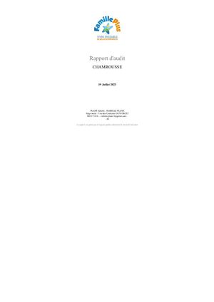 2023-07-19 Rapport D'audit Famille Plus Avis Favorable