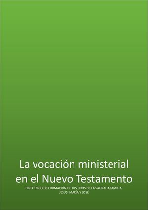 Los Ministerios en el Nuevo Testamento