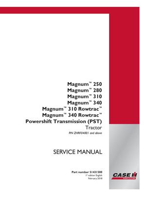 Case Ih Magnum 250 280 310 340 Service Repair Manual