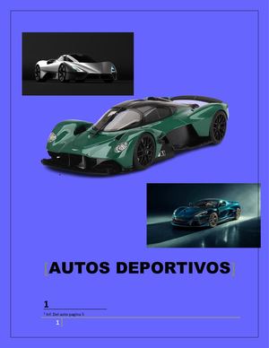 Revista "Autos Deportivos"