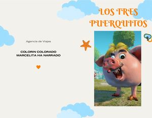 Folleto Díptico De Los Cerditos
