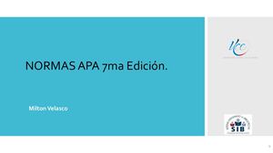 Normas Apa 7ma Edición