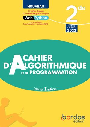 Cahier Algorithmique 2de