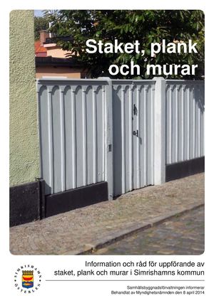 Staket, plank och murar i Simrishamns kommun