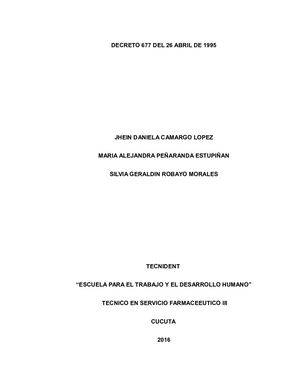 Decreto 677 Del 26 Abril De 1995