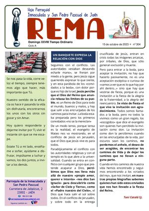 Hoja Parroquial 2023 Domingo Xxviii T O