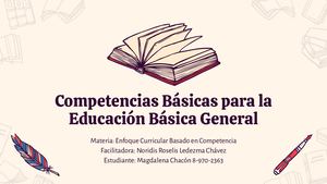 Competencias Básicas Para La Educación Básica General