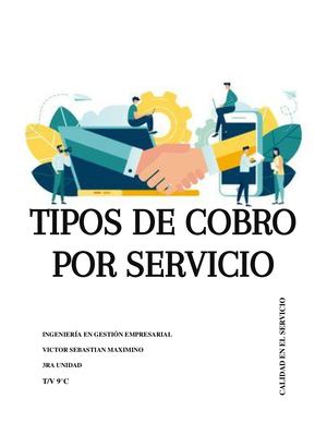 Revista - Tipos De Cobro Por Servicio