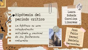 Hipotesis Del Periodo Critico