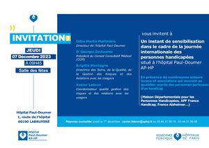 Invitation Journée Handicap Papier