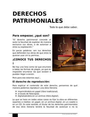 Derechos Patrimoniales