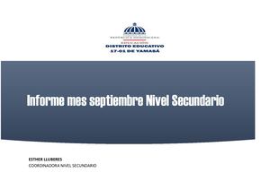Septiembre Informe Mensual