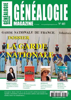 Généalogie Magazine N° 403