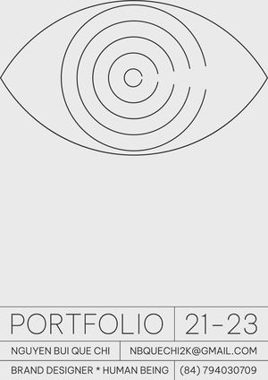 PORTFOLIO /23 - NGUYEN BUI QUE CHI