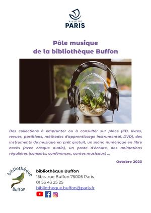Pôle Musique de la bibliothèque Buffon