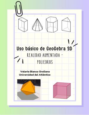 Uso básico de GeoGebra en 3D y Realidad Aumentada