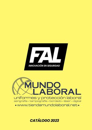 Catálogo Calzado Fal | Mundo Laboral