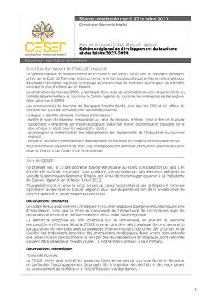 Schéma régional de développement du tourisme et des loisirs 2023-2028