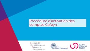 Procédure Activation Cafeyn