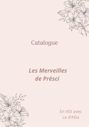 Catalogue Le D'allia