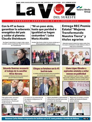 La Voz del Sureste 18 10 2023