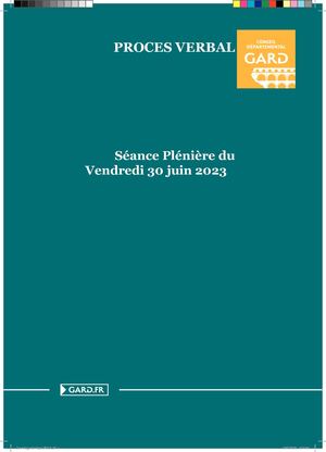 Séance plénière 30/06/2023