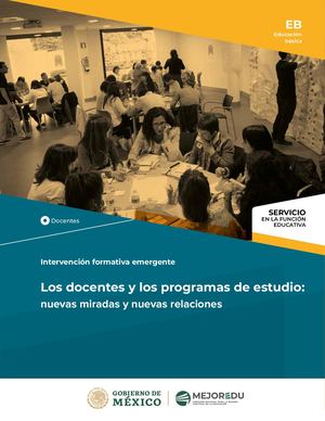 Los docentes y los programas de estudio