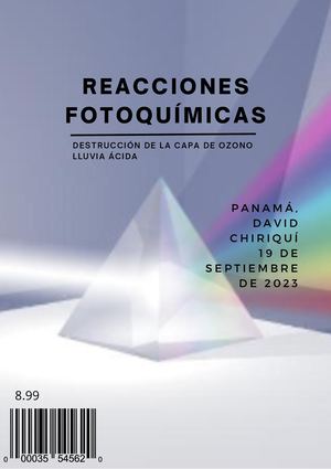 A4 Revista Reacciones Fotoquímicas, Capa De Ozono, Lluvia ÁCida